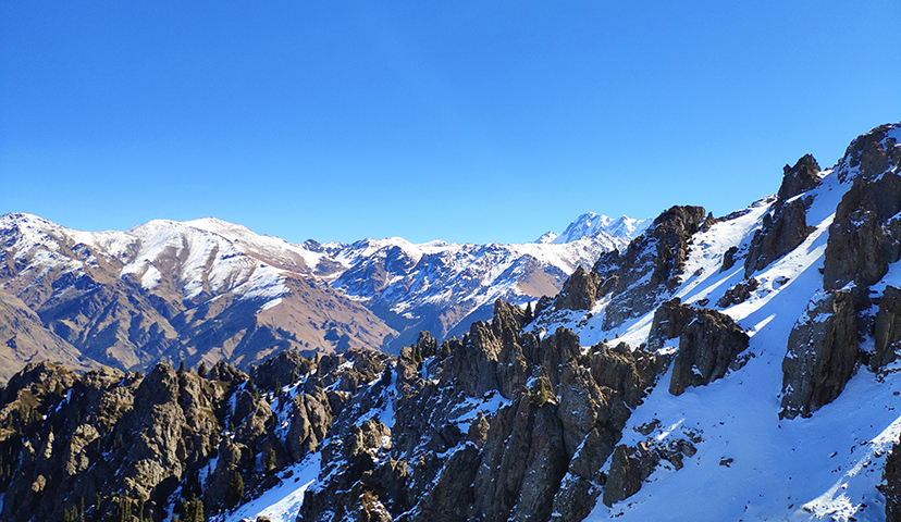 青山原不老，為雪白頭。